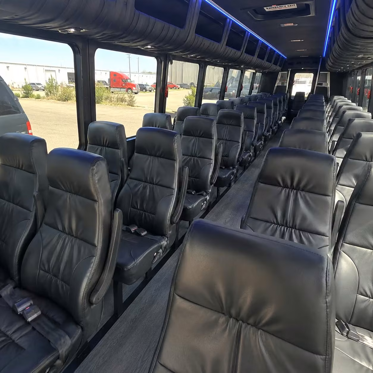 25 passenger minibus inside