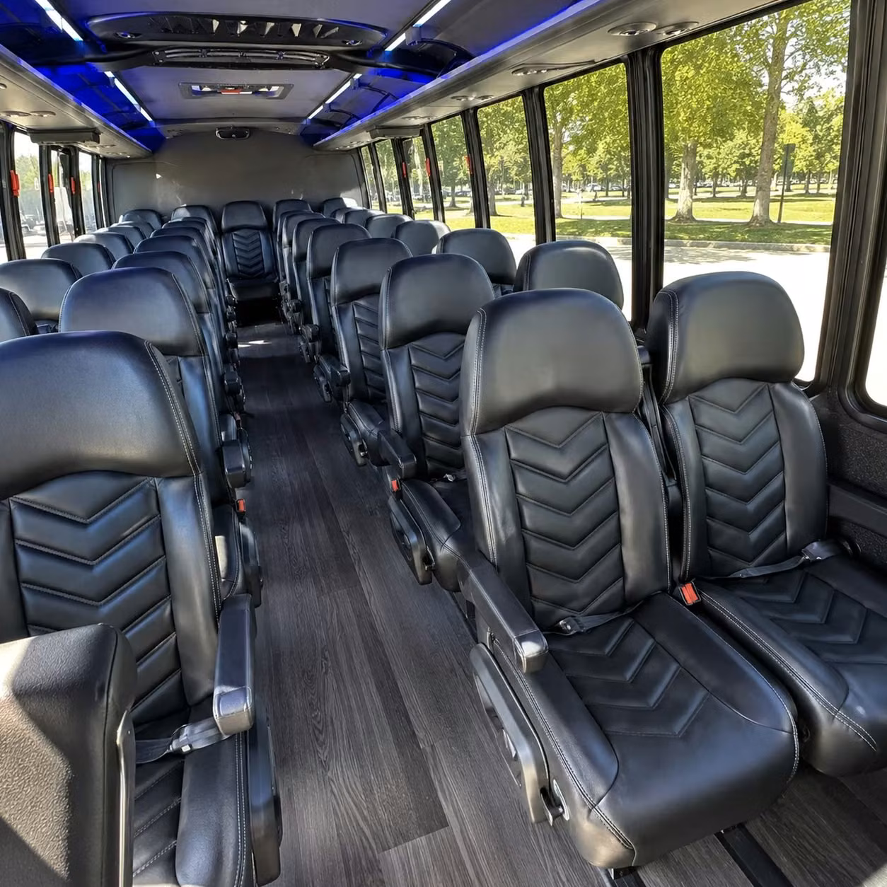 25 passenger minibus interior