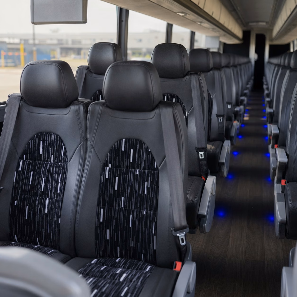mcallen charter bus interior gallery