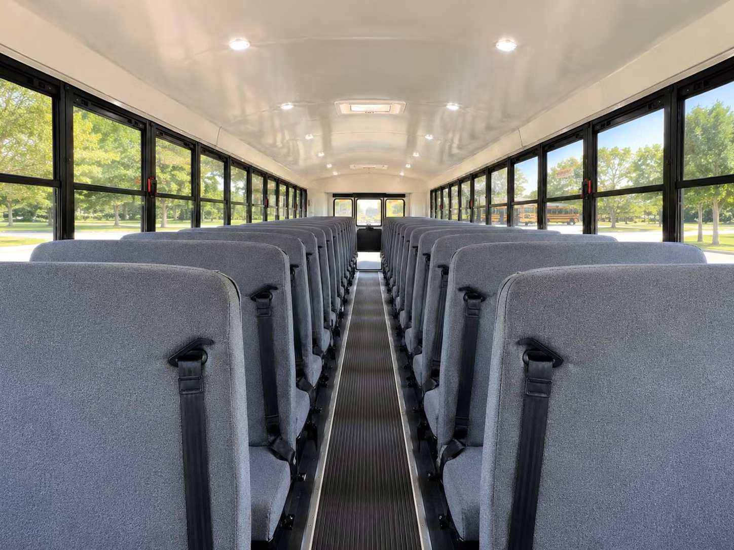 school bus inside